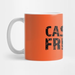 Casual Friday Black Letters Mug